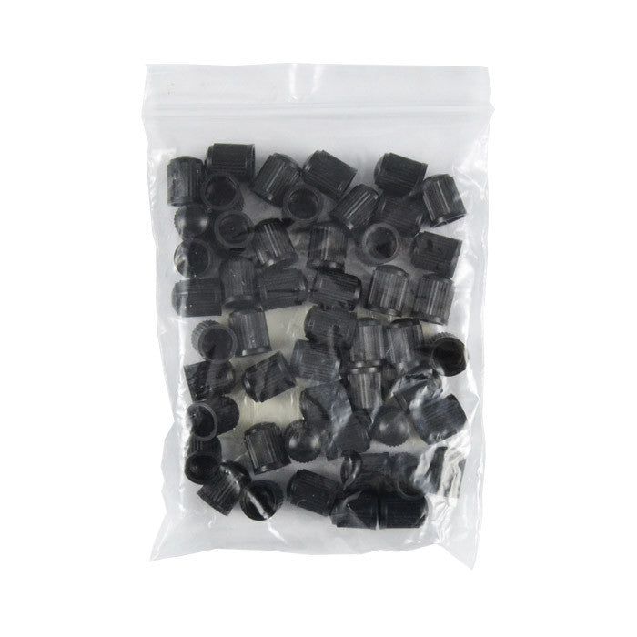 Set 50 buc Capace negre din plastic pentru ventil JBM - imagine 1