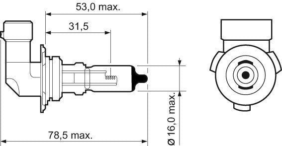 Bec Valeo HB4 12V 51W P22d Valeo - imagine 3