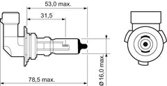 Bec Valeo HB4 12V 51W P22d Valeo - imagine 3