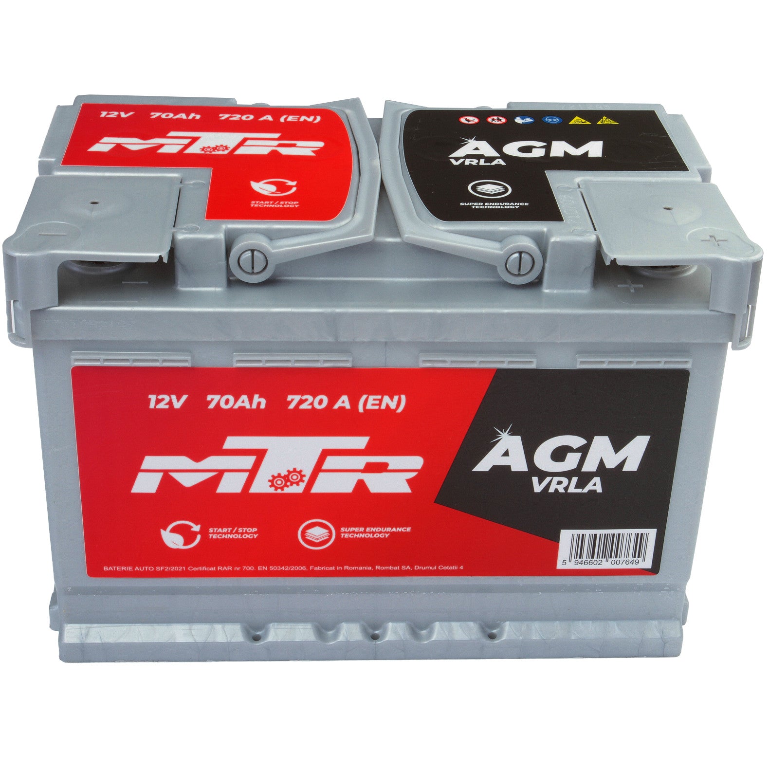 Acumulator MTR AGM-VRLA 70 Ah [Start-Stop] MTR - imagine 2