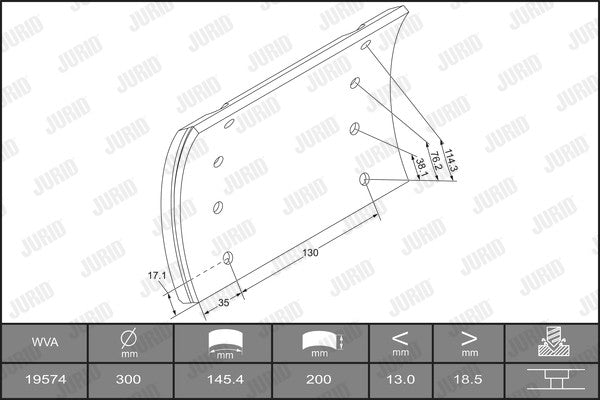Set saboti frana Jurid Jurid - imagine 1