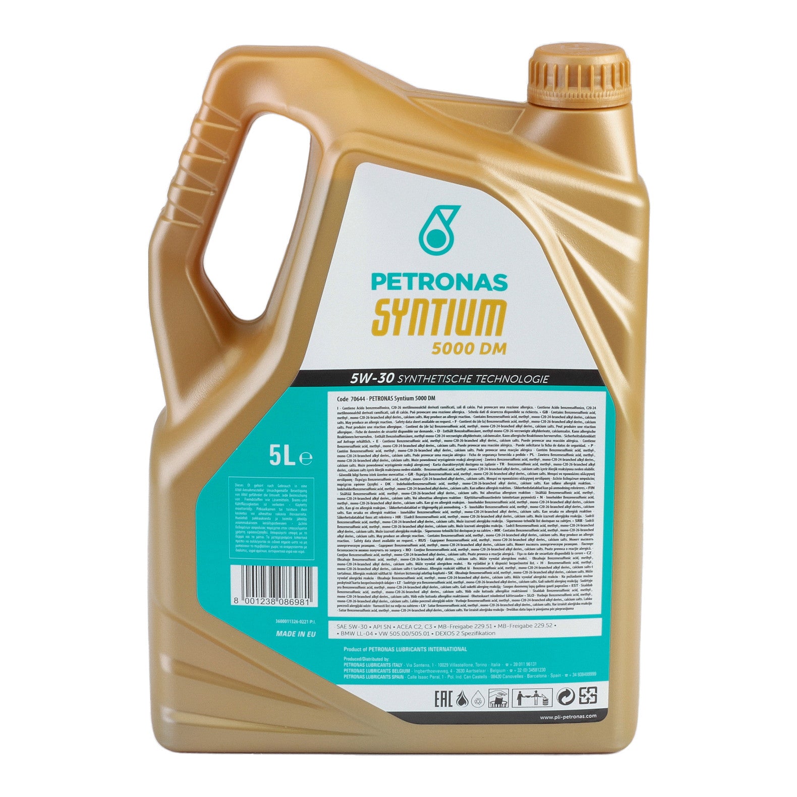 Ulei motor Petronas SYNTIUM 5000 DM 5W30  5L Urania - imagine 2