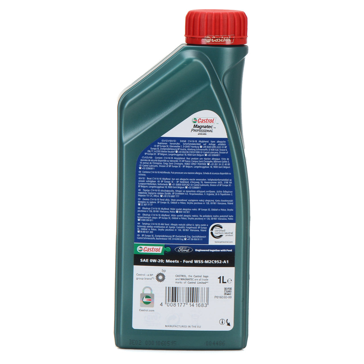 Ulei motor Castrol Magnatec Ford Diesel 0W20 1L Castrol Professional - imagine 2
