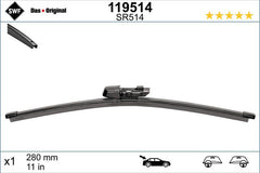 Lamela stergator spate SWF Wiper FB REAR LHD/RHD 280 mm SWF - imagine 1