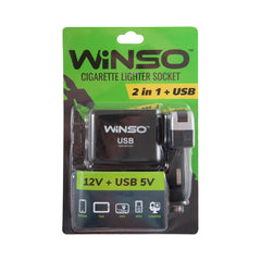 Priza brichetă Winso 2 în 1 - 12V - USB 5V Winso - imagine 1
