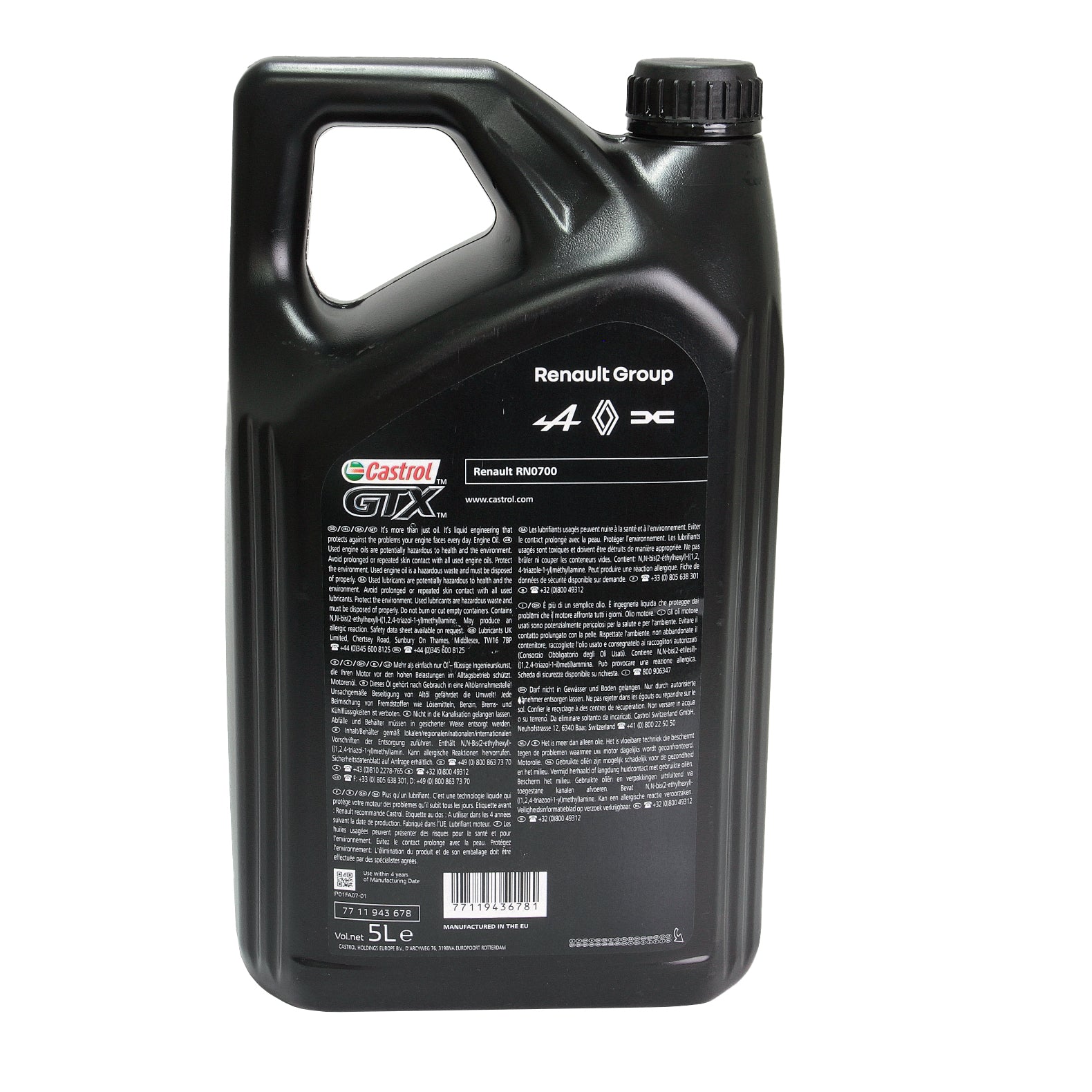 Ulei motor turisme  Renault-Castrol Rn-Spec 10W40 5L Renault - imagine 9