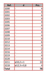 Cleme pentru conducte de frână 78 piese Quick Brake - imagine 2
