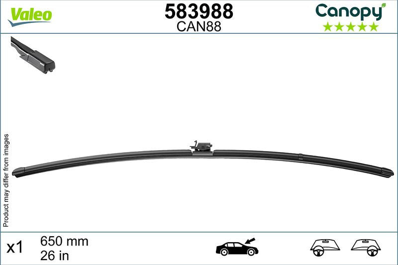 Lamela stergator Valeo Canopy 650 mm | 26 inch Valeo - imagine 2