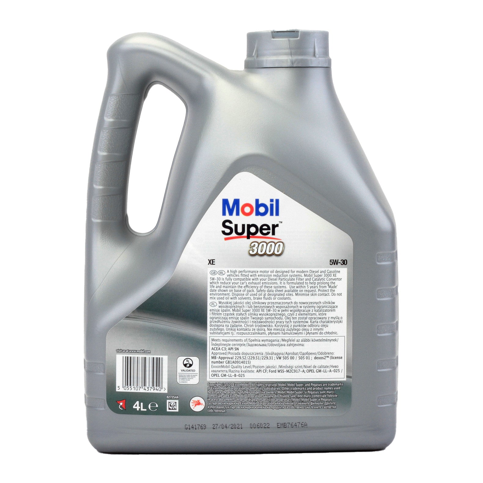 Ulei motor Mobil Super 3000 Xe 5W30 4L Mobil - imagine 3