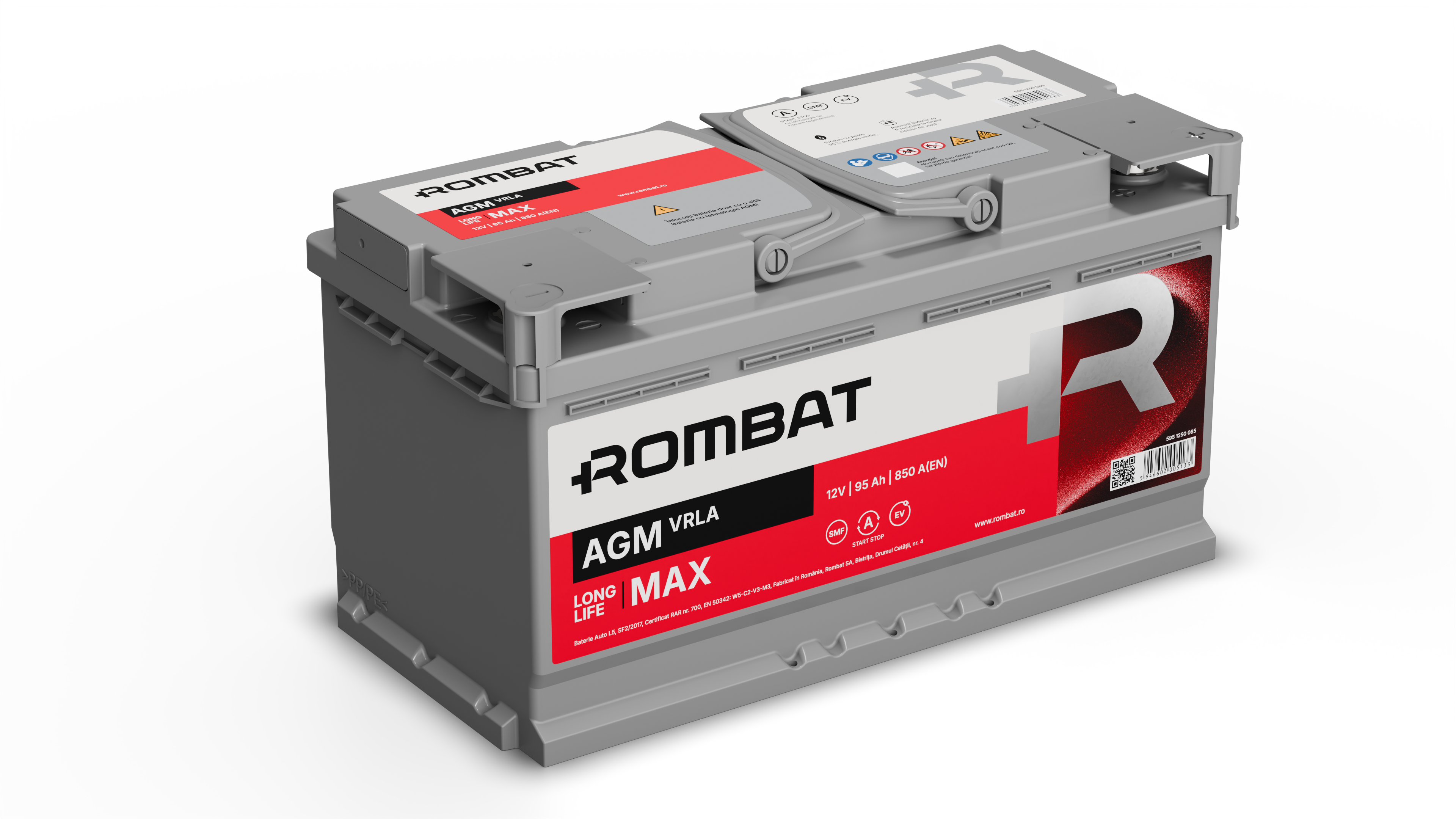 Acumulator Rombat AGM-VRLA 95 Ah Start-Stop Rombat - imagine 2