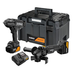 Set 2 unelte DEWALT® x McLaren F1 Team 18V XR® Ediție Specială: cheie de impact cu cuplu mare și polizor unghiular – 2 x acumulator 5Ah Dewalt - imagine 1