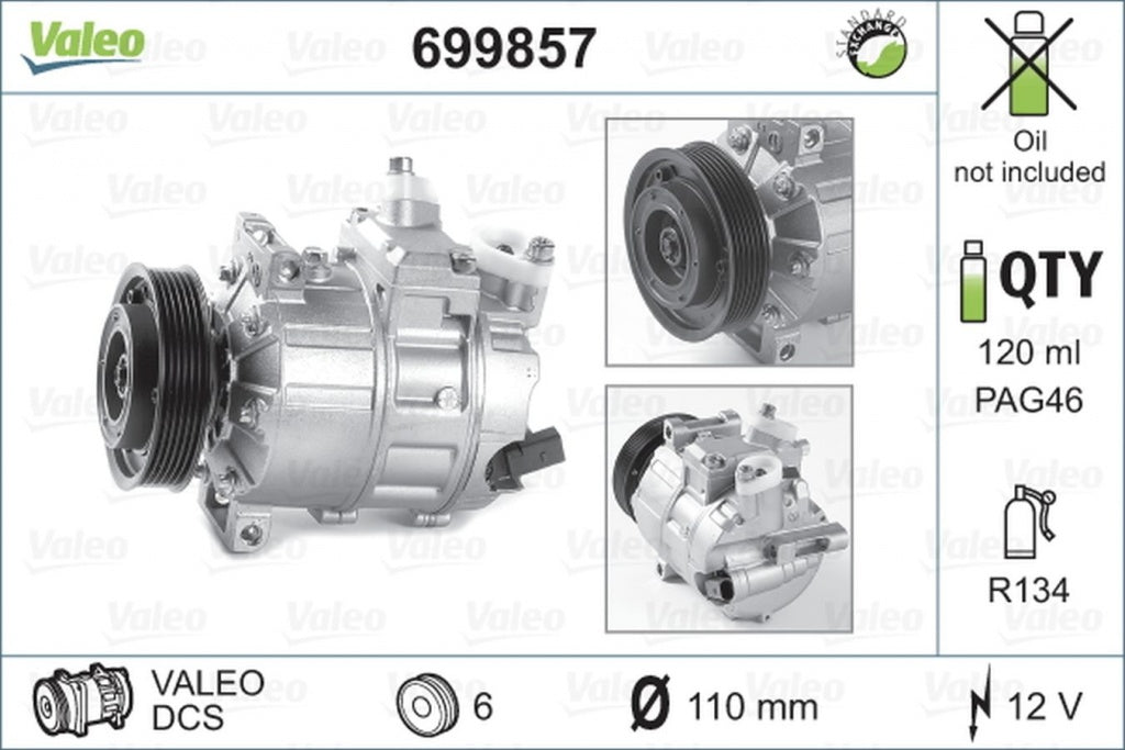 Compresor clima AUDI A3 Cabriolet 8V7 VALEO 699857