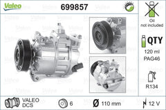 Compresor clima AUDI TT 8J3 VALEO 699857