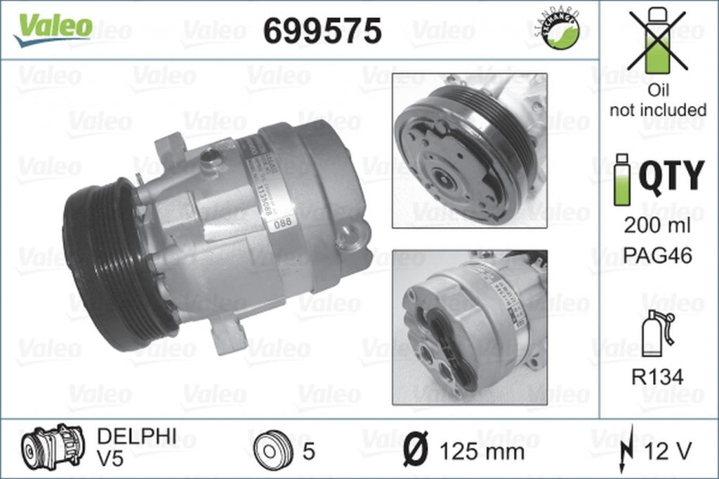 Compresor clima FIAT BRAVA 182 VALEO 699575