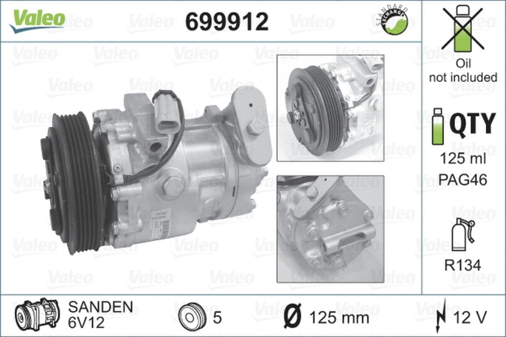 Compresor clima OPEL COMBO caroserie inchisa combi VALEO 699912