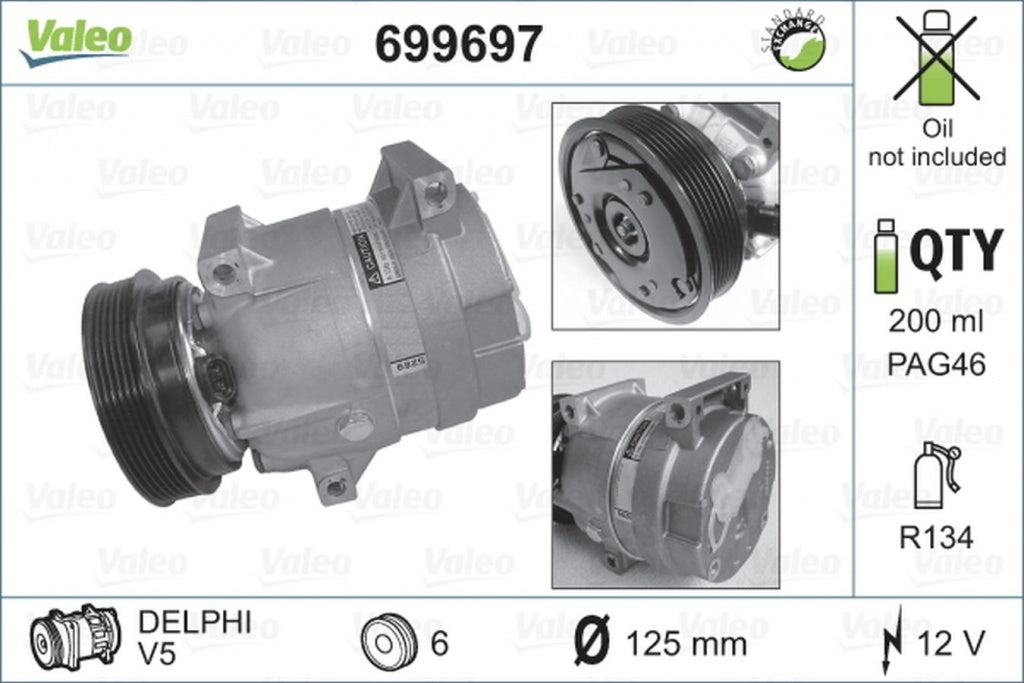 Compresor clima RENAULT MEGANE I BA0 1 VALEO 699697