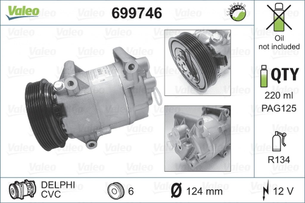 Compresor clima RENAULT MEGANE I Grandtour KA0 1 VALEO 699746