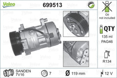 Compresor clima VW CORRADO 53I VALEO 699513