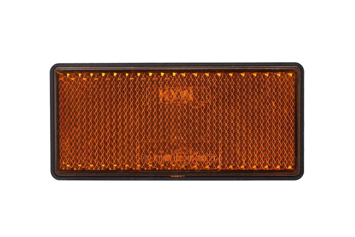 Catadioptru dreptunghiular autoadeziv 86x40 mm Galben Runkit - imagine 1
