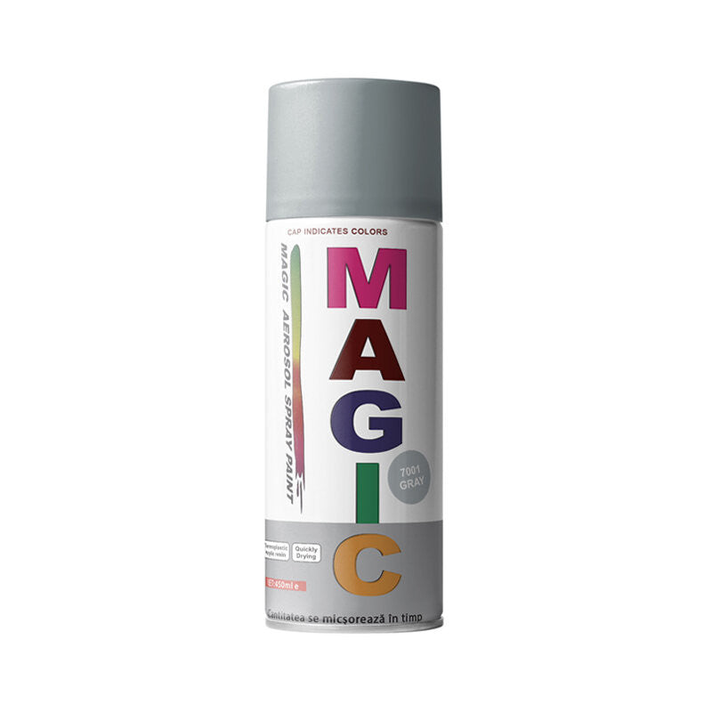 Magic - Vopsea spray Gri 7001 450 ml Magic - imagine 1