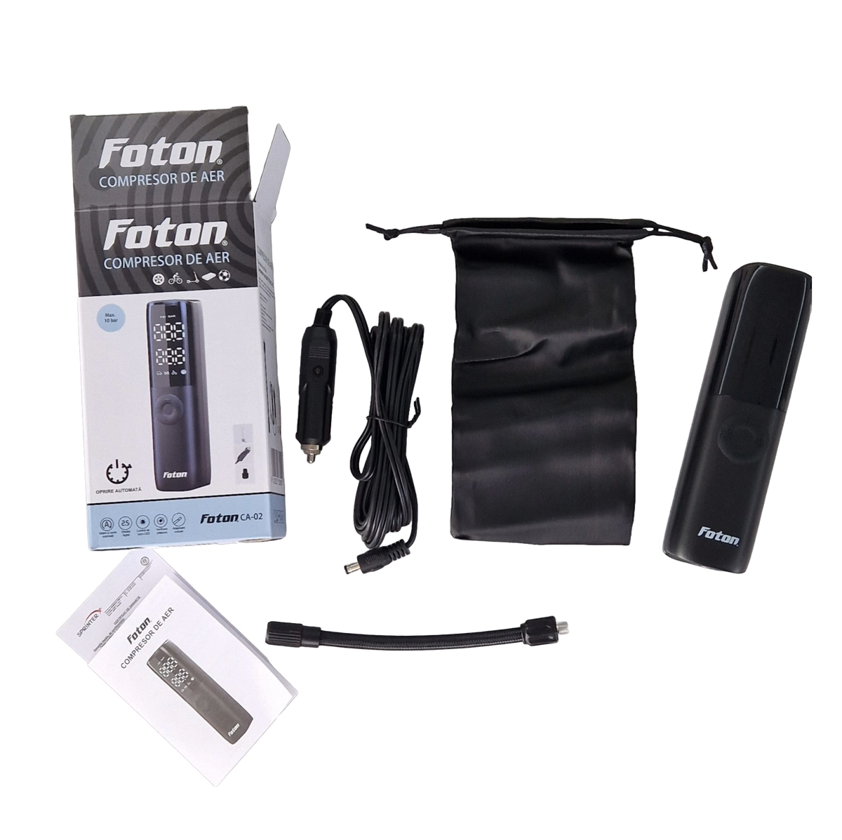 Compresor auto Foton CA-02 Glossy 12V-24V 10 bar Foton - imagine 1