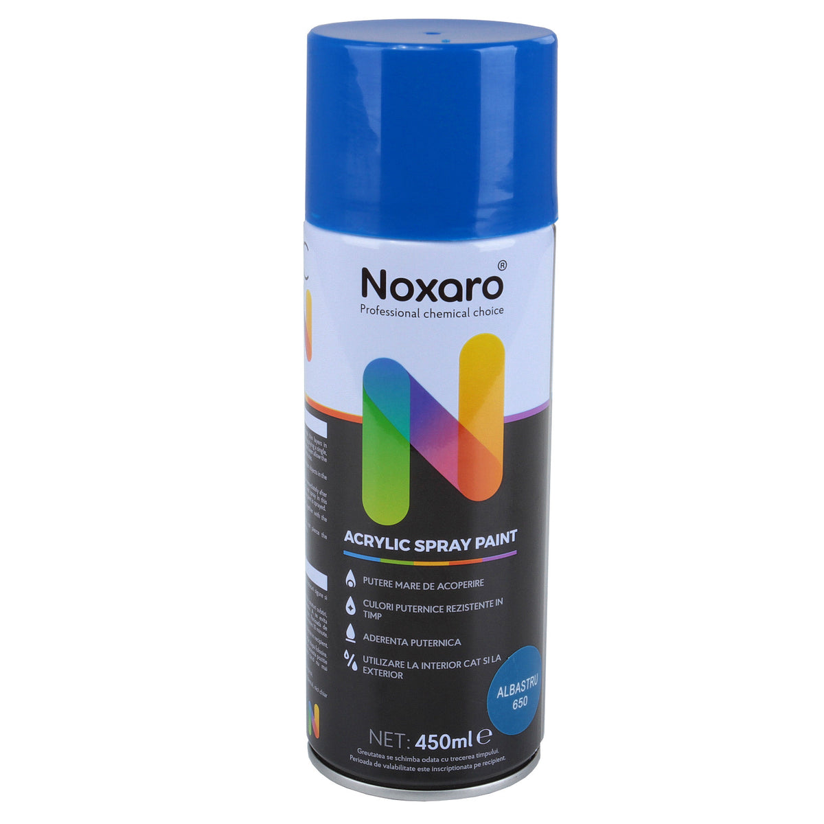 Vopsea spray 450 ml Albastru 650 Noxaro - imagine 1