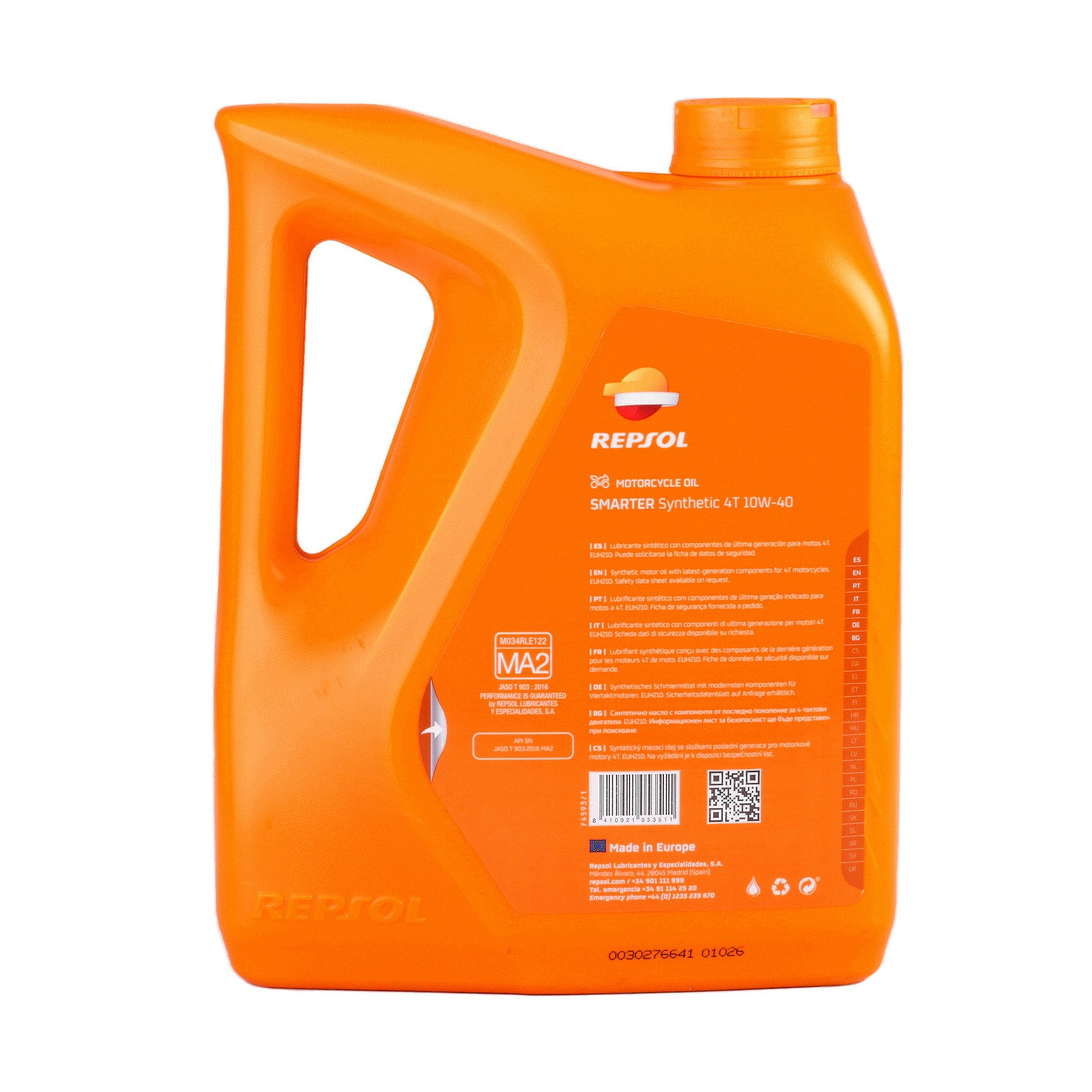 Ulei Repsol SMARTER SYNTHETIC 4T 10W40 4L Repsol - imagine 3
