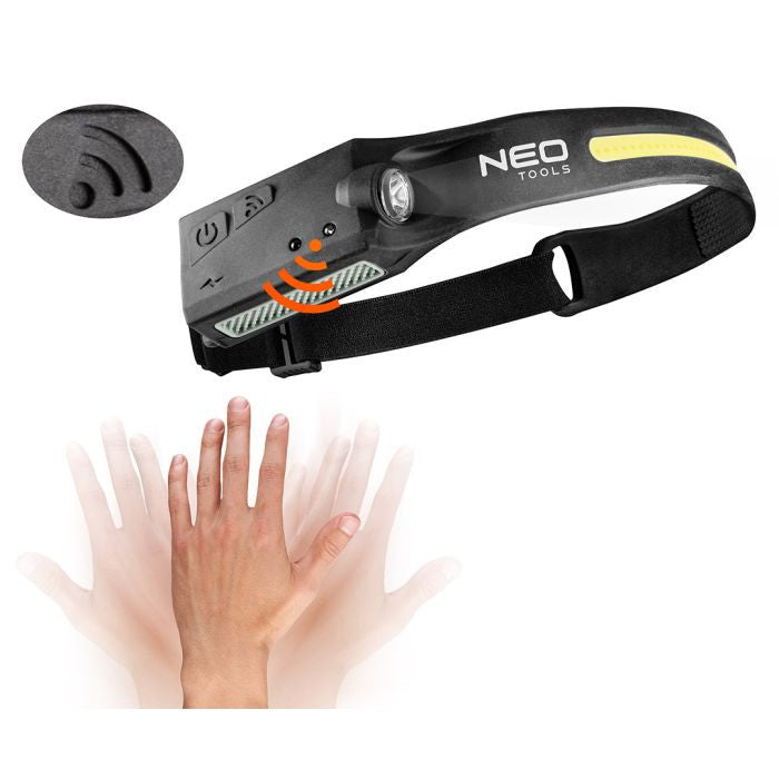 Lanterna de cap cu banda led inclusa 2 in 1 Neo Tools - imagine 6