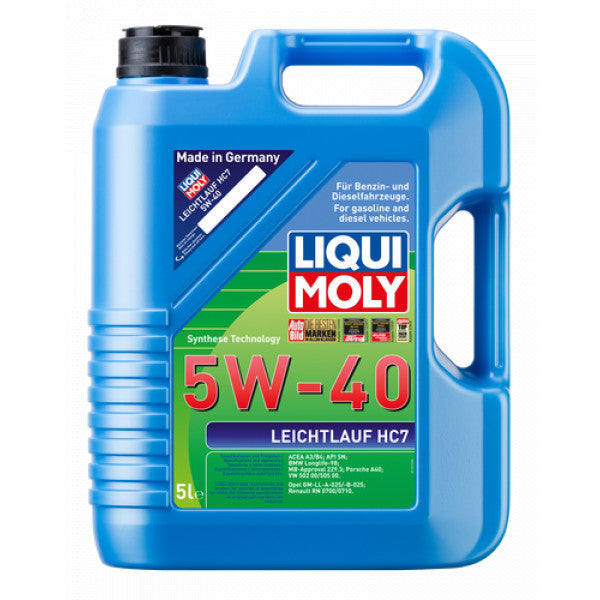 Ulei motor Liqui Moly Leichtlauf HC7 5W40 5L Liqui Moly - imagine 1