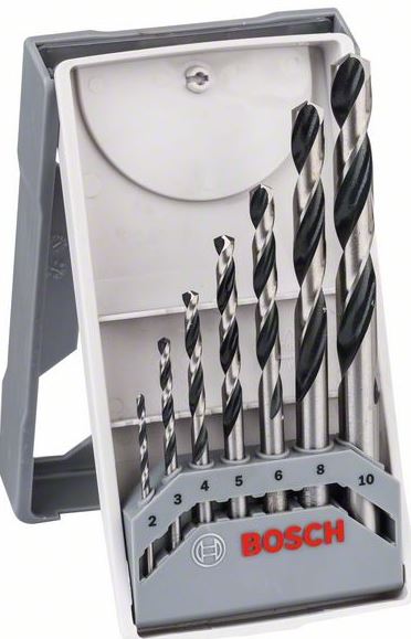 Miniset de 7 burghie spirale HSS PointTeQ X-Line Bosch - imagine 1