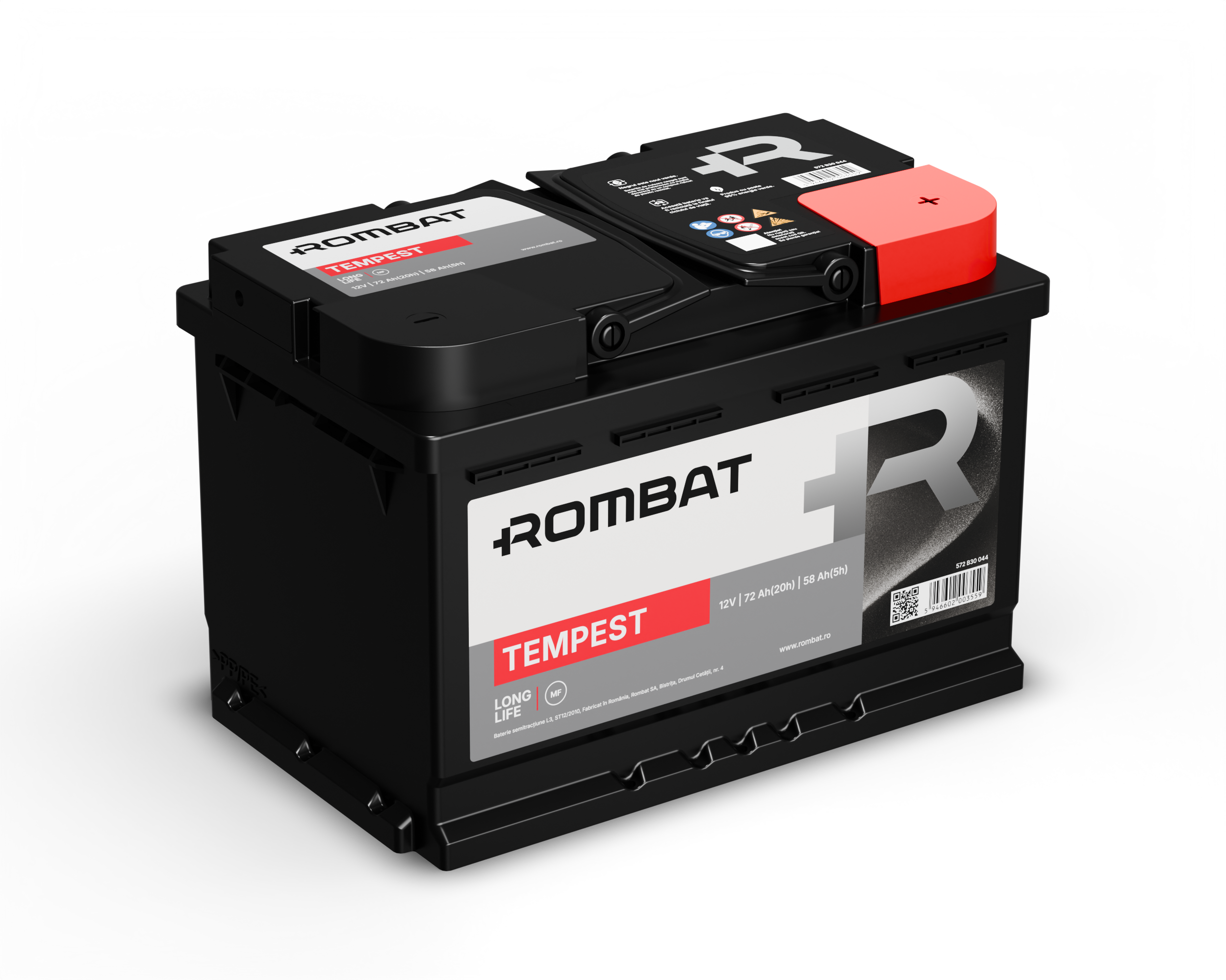Acumulator Rombat Tempest 72 Ah ● Gama Semitractiune ● Rombat - imagine 2