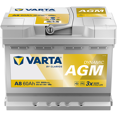 Acumulator Varta Silver Dynamic AGM 60 Ah 680A [Start-Stop] Varta - imagine 1