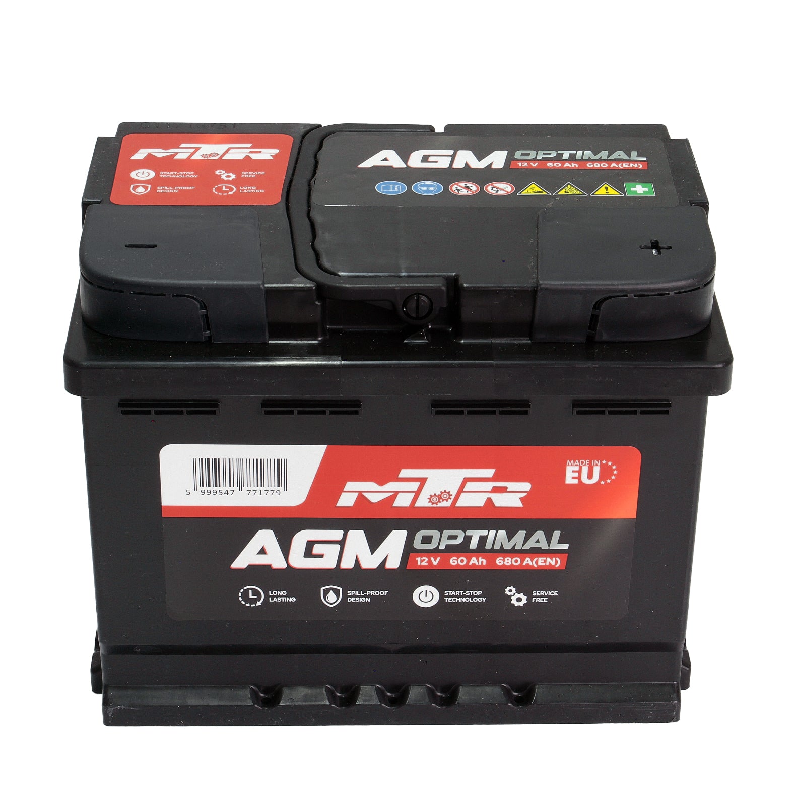 Acumulator turisme MTR AGM [START-STOP] 60 Ah 680A MTR - imagine 1