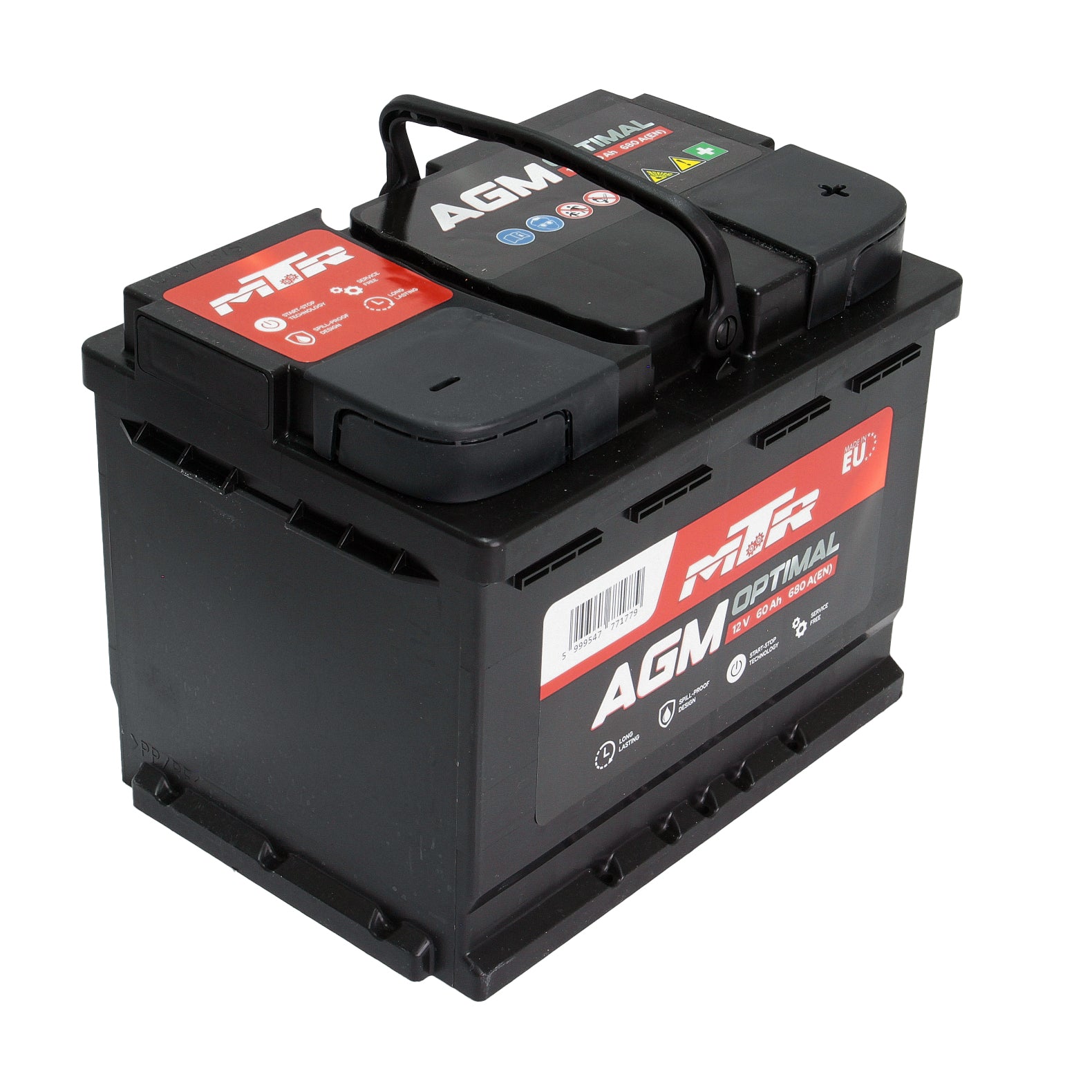 Acumulator turisme MTR AGM [START-STOP] 60 Ah 680A MTR - imagine 2