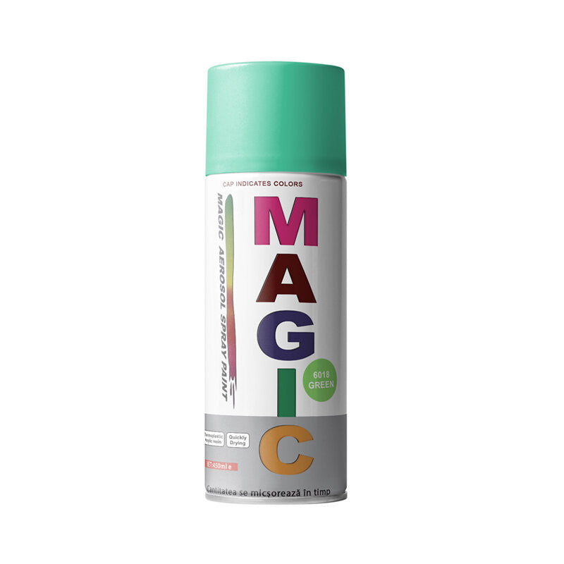 Magic - Vopsea spray Verde 6018 450 ml Magic - imagine 1