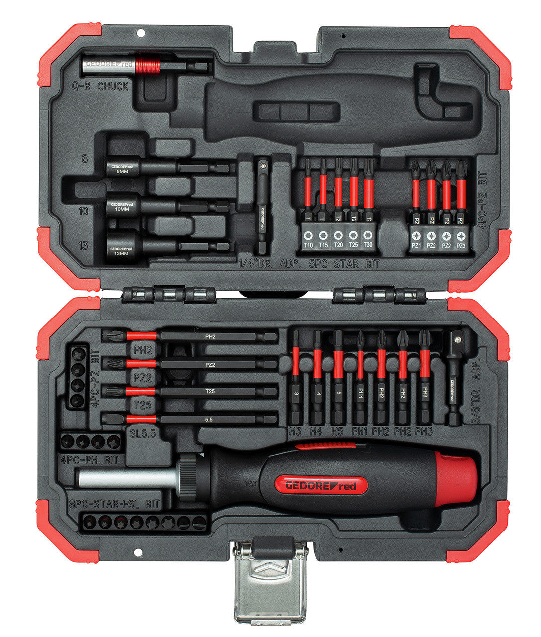 Trusa biti de impact, antrenare 1/4, 43 piese Gedore - imagine 1