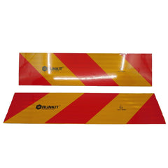 Placa reflectorizanta vehicul scurt (set 2 buc) 56,5 cm x 14 cm omologata ECE Runkit - imagine 1