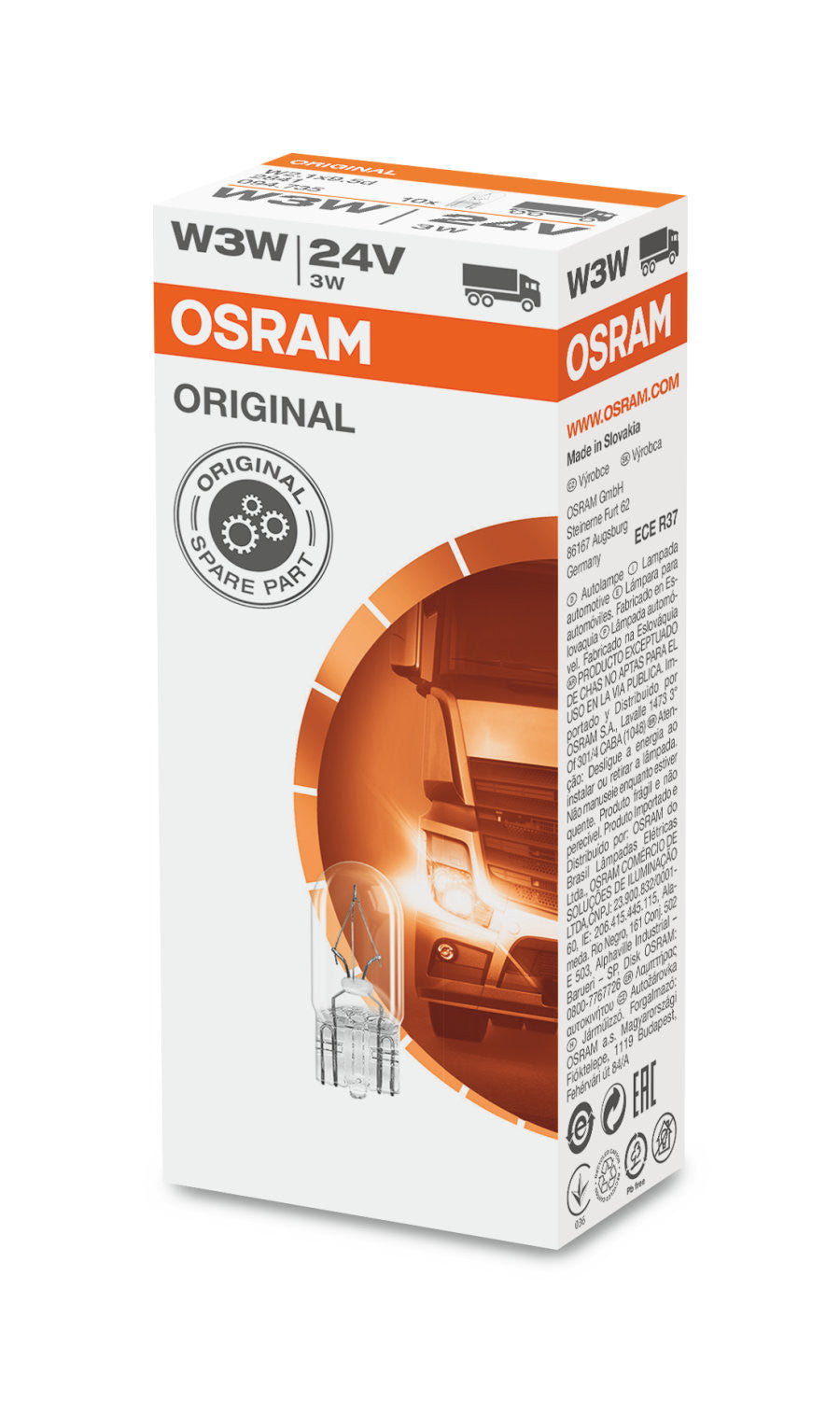 Bec Osram Original W3W 24V 3W W2,1x9,5d Osram - imagine 1