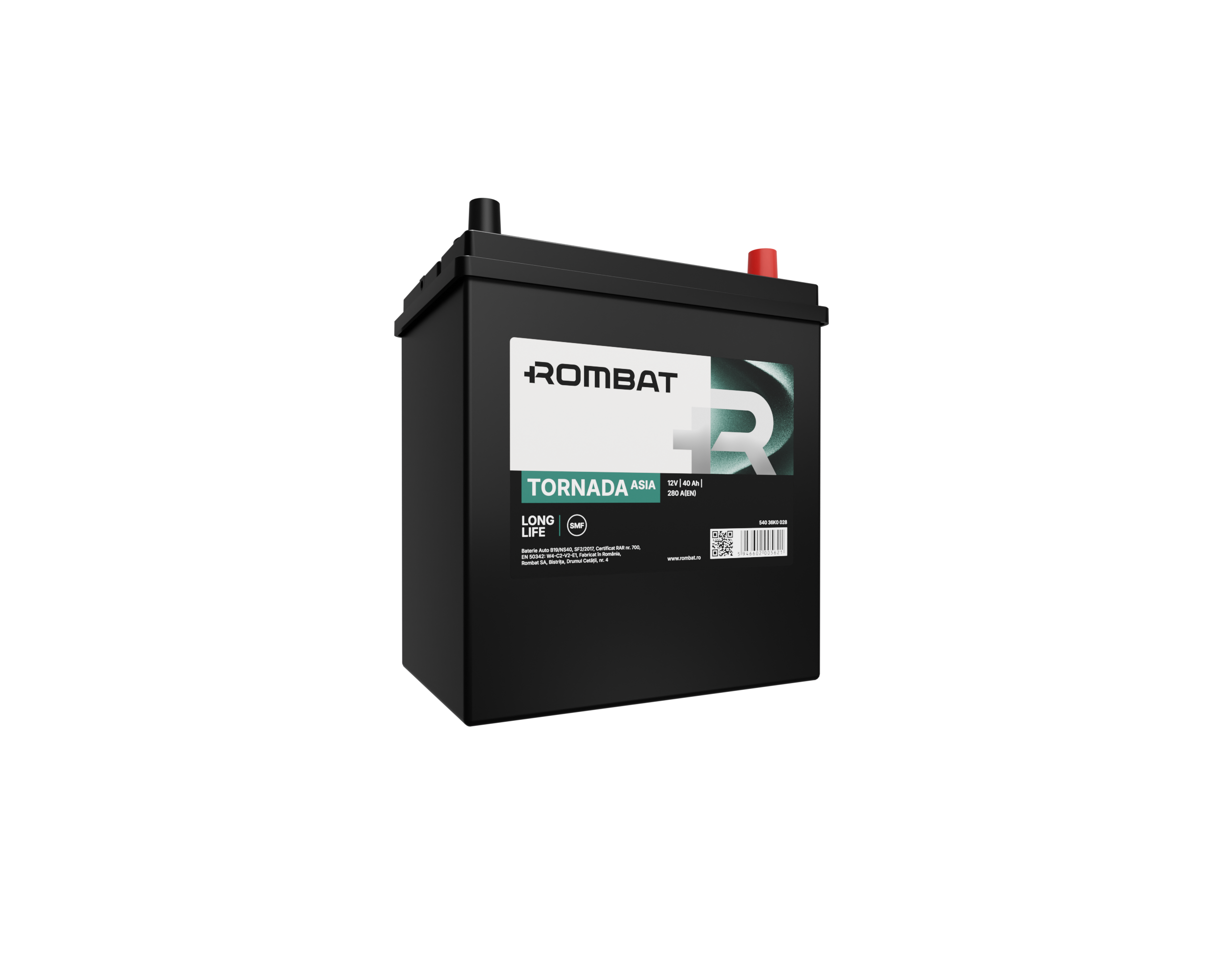 Acumulator Rombat Tornada Asia NS40DP 40 Ah Rombat - imagine 3