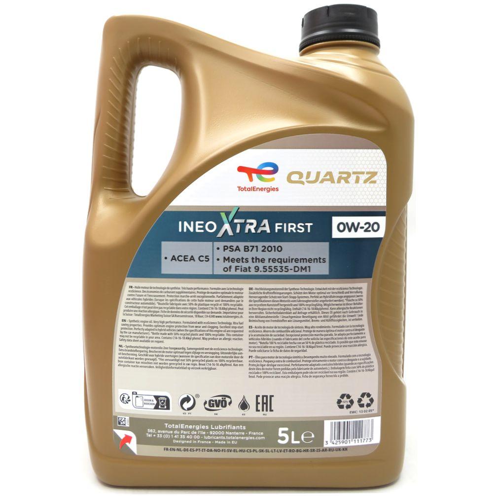 Ulei motor Total Quartz Ineo X First 0W20 5L Total - imagine 2
