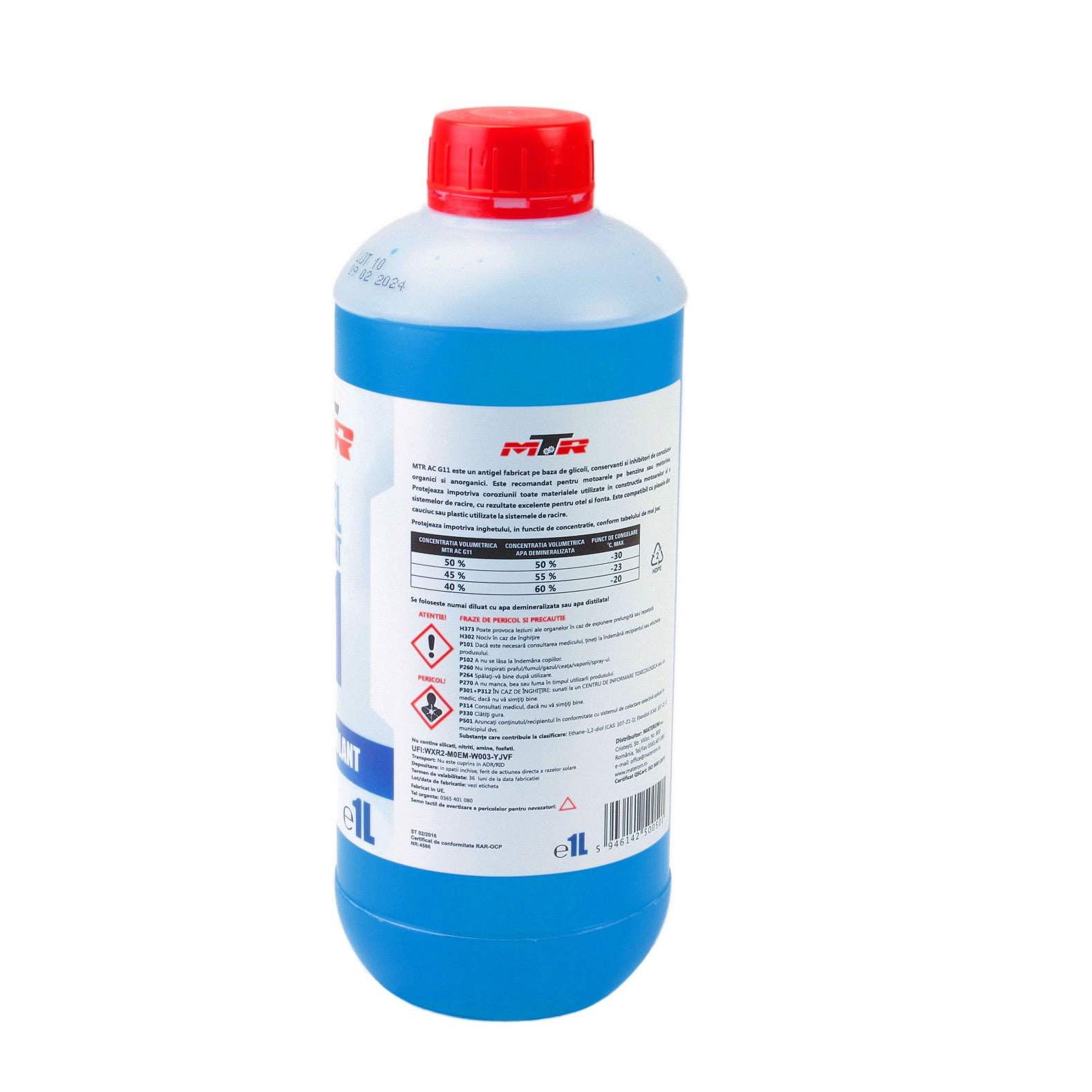 Antigel concentrat MTR Albastru G11 1L MTR - imagine 2