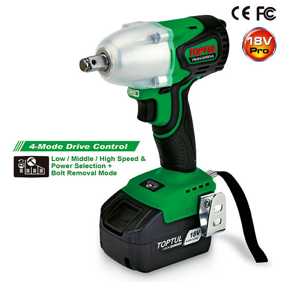 Masina de insurubat cu impact 1/2 brushless 385 Nm Toptul - imagine 1