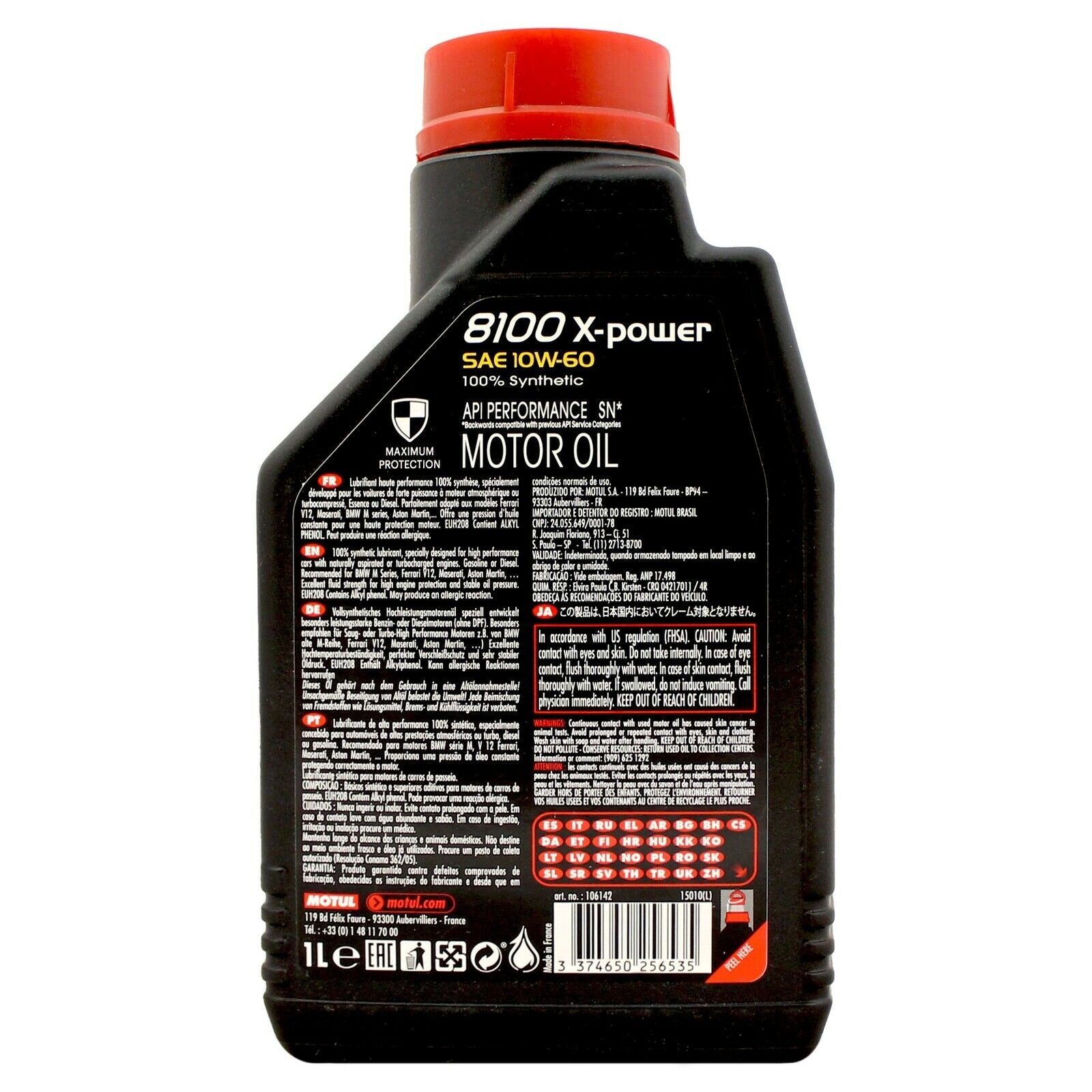 Ulei motor Motul 8100 X-POWER 10W60 1L Motul - imagine 2