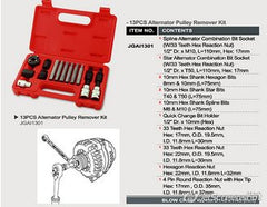 Kit demontare fulii alternator (13 buc) Toptul - imagine 2