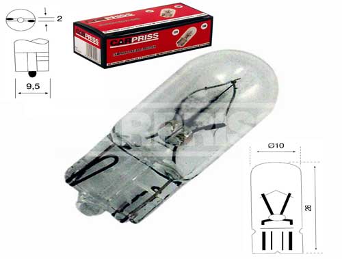 Bec Carpriss T10 12V 5W W2,1x9,5d Carpriss - imagine 1