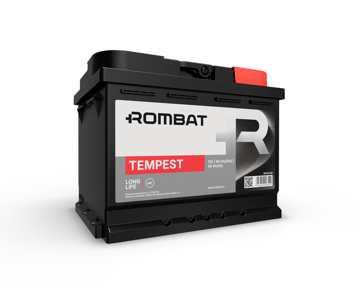 Acumulator Rombat Tempest 60 Ah ● Gama Semitractiune ● Rombat - imagine 1