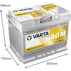 Acumulator Varta Silver Dynamic AGM 60 Ah 680A [Start-Stop] Varta - imagine 2
