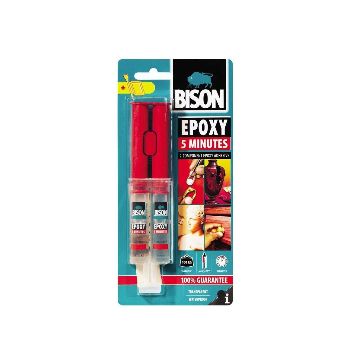 Adeziv bicomponent rapid BISON Epoxy 5 minute, 2 x12ml Bison - imagine 1