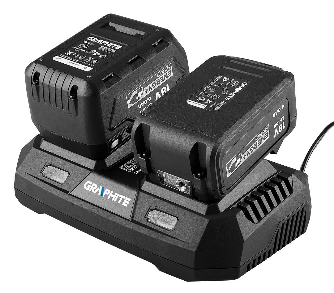 Incarcator dublu pentru bateriile Energy+ 58G085 GRAPHITE Neo Tools - imagine 10