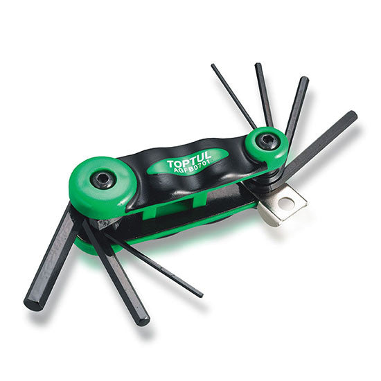 Set imbus hexagonal pliabil 2-8 mm Toptul - imagine 1